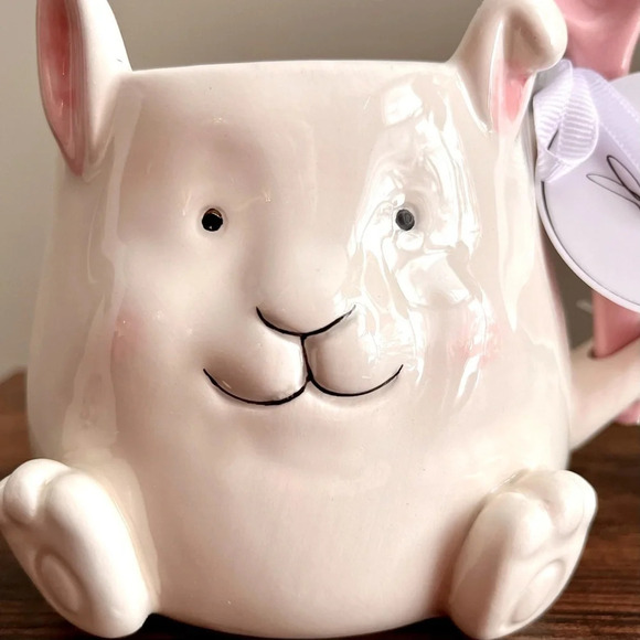 Arlington| 3D Ceramic Hand-Painted Bunny Mug & Spoon Set Spring Easter - Picture 8 of 8